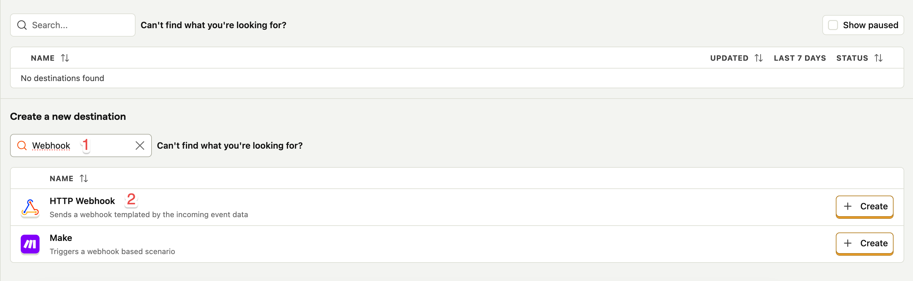 Create Webhook destination in PostHog Step 2